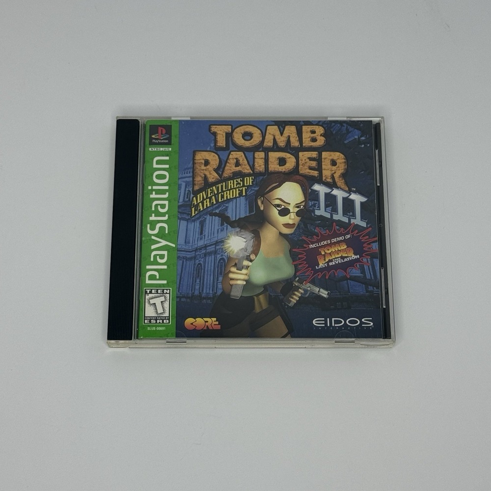 Tomb Raider III: Adventures of Lara Croft (Sony PlayStation 1, 1998) PS1 CIB